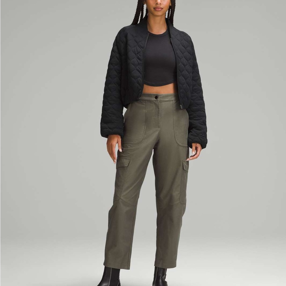 ⚫️ Lululemon ⚫️ Athletica Black Quilted Bomber Jacket